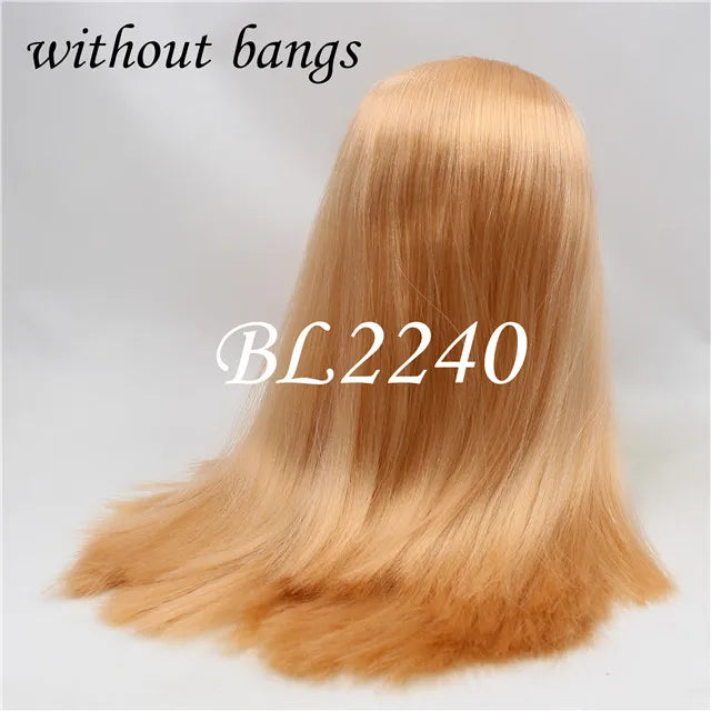 DBS blyth doll icy wig only rbl scalp and dome straight hair for DIY custom doll anime toy white skin tan skin dark skin