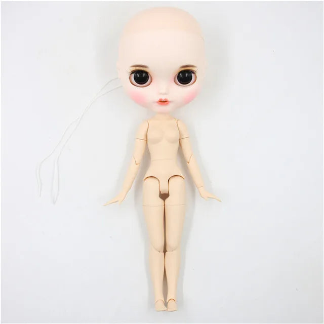 DBS Blyth doll bald head customized matte face white skin DIY custom DOLL anime girls