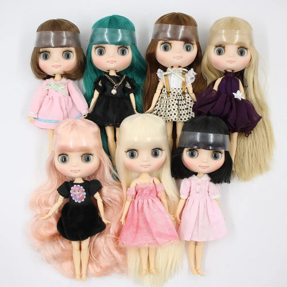 DBS blyth middie doll 1/8 TOY anime joint body short hair straight hair special offer nude doll 20cm girls gift