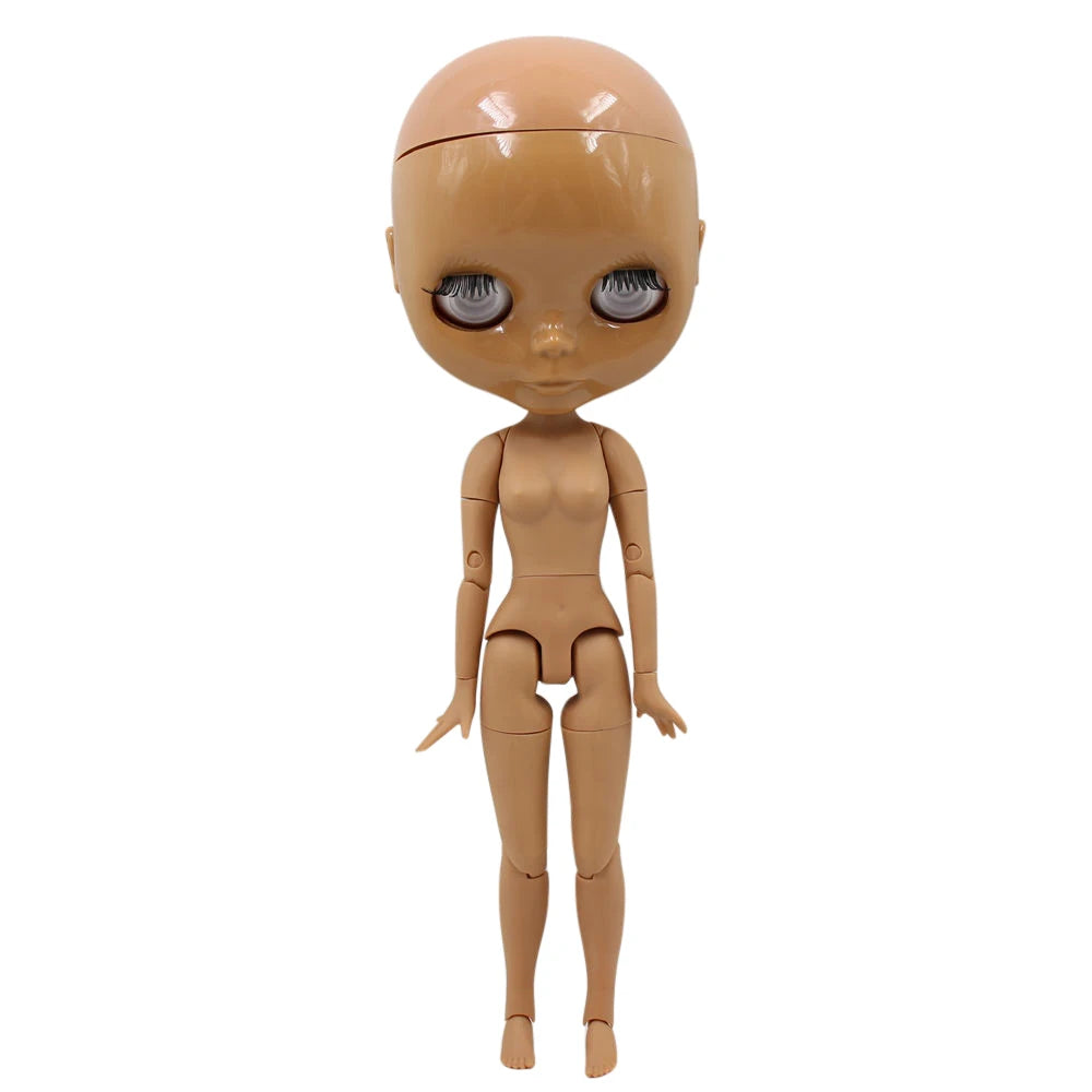 DBS blyth doll toy joint body bald head doll without eyechips, the scalp is loose, scalp without glue 30cm TOY diy