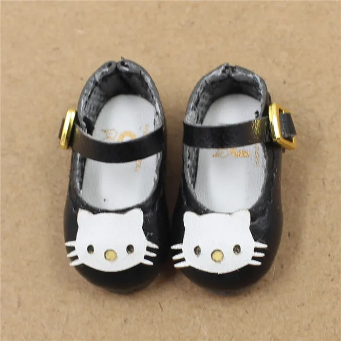 ICY DBS Blyth doll joint body shoes cat bow 2.5cm toy shoes anime cute shoes for doll girls