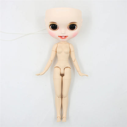 DBS Blyth doll bald head customized matte face white skin DIY custom DOLL anime girls