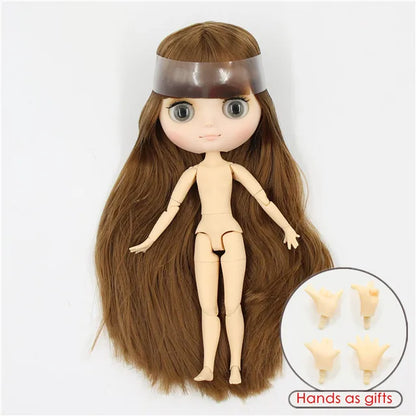 DBS blyth middie doll 1/8 TOY anime joint body short hair straight hair special offer nude doll 20cm girls gift