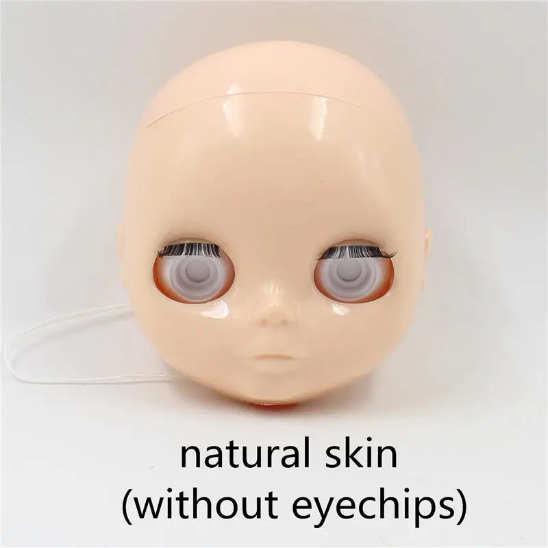 DBS blyth doll bald head without hair for custom face DIY doll, the scalp is loose, it is not assembled