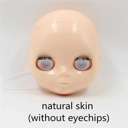 DBS blyth doll bald head without hair for custom face DIY doll, the scalp is loose, it is not assembled