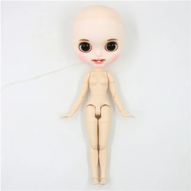 DBS Blyth doll bald head customized matte face white skin DIY custom DOLL anime girls