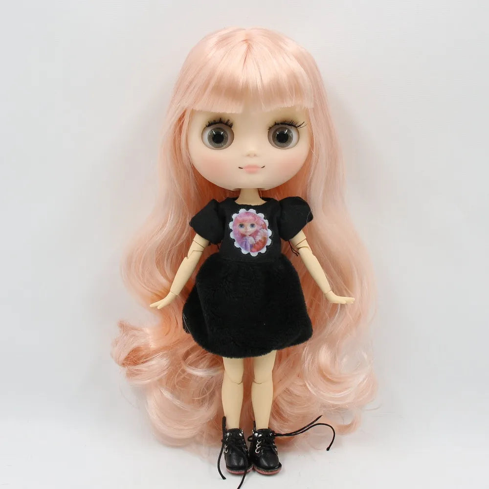 DBS blyth middie doll 1/8 TOY anime joint body short hair straight hair special offer nude doll 20cm girls gift