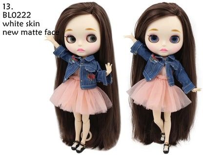 ICY DBS Blyth Doll combination doll with clothes shoes matte face shiny face 1/6 bjd 30cm anime toy girls gift