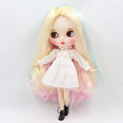 ICY DBS Blyth Doll 1/6 toy bjd matte face customized face joint body custom doll 30cm girls gift anime