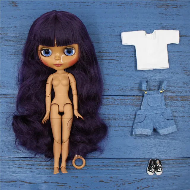ICY DBS Blyth Doll combination doll with clothes shoes matte face shiny face 1/6 bjd 30cm anime toy girls gift