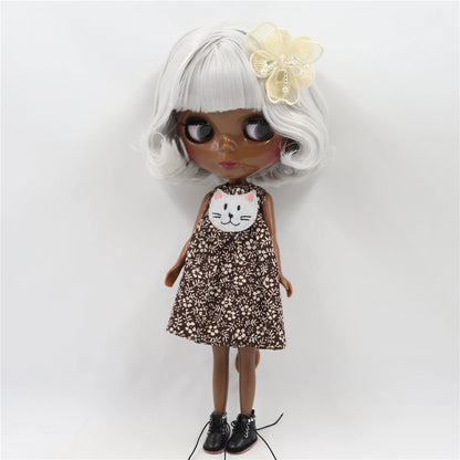 ICY DBS Blyth Doll Toy blyth doll joint body super black skin bjd 30cm doll for DIY custom doll anime girls