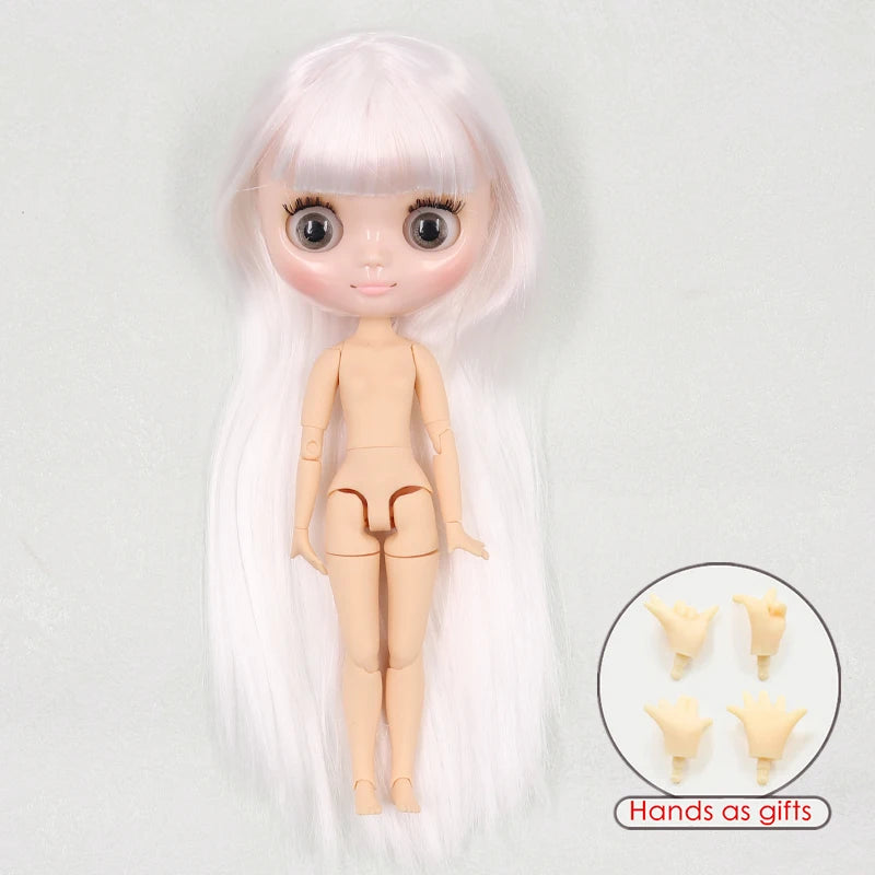 ICY DBS blyth middie doll 1/8 BJD shiny face long hair joint body 20cm toy girls gift