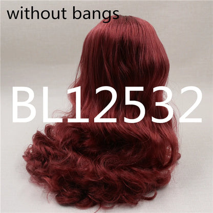 DBS blyth doll icy rbl scalp and dome wavy hair wig for DIY custom green hair purple hair blonde hair anime toy