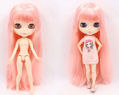 ICY DBS Blyth Doll Joint Body 30CM BJD Toy White Shiny Face and frosted Face with Extra Hands AB and Panel 1/6 DIY Fashion Doll