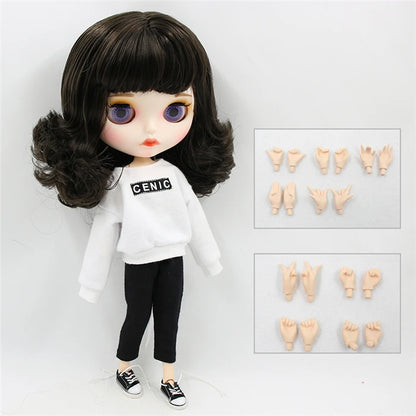 ICY DBS Blyth Doll 1/6 BJD White Skin Joint Body Matte Face With Clothes Shoes Toy Doll 30cm Girls Gift Anime