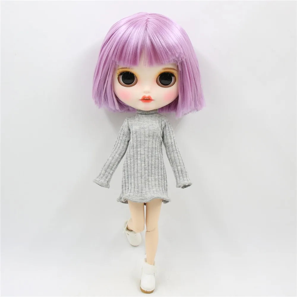 DBS blyth doll icy joint body colorful outfit winter dress toy, only dress no doll