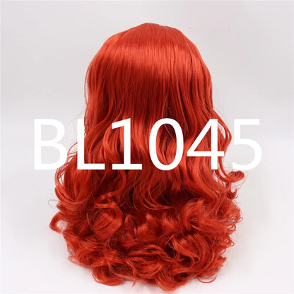 DBS factory blyth doll icy RBL scalp dome wig hair RED HAIR PINK HAIR ORANGE HAIR for DIY toy custom doll