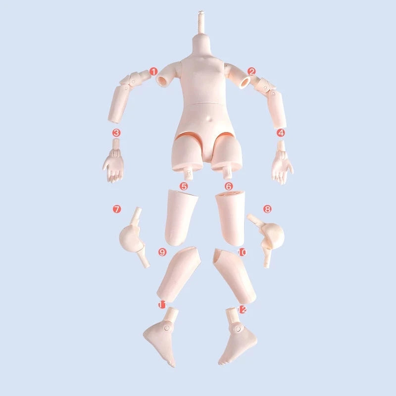 DBS 1/6 BJD DREAM FAIRY Doll Mechanical Joint Body With Makeup Hair Eyes Clothes Shoes Girls SD Anime