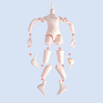 DBS 1/6 BJD DREAM FAIRY Doll Mechanical Joint Body With Makeup Hair Eyes Clothes Shoes Girls SD Anime