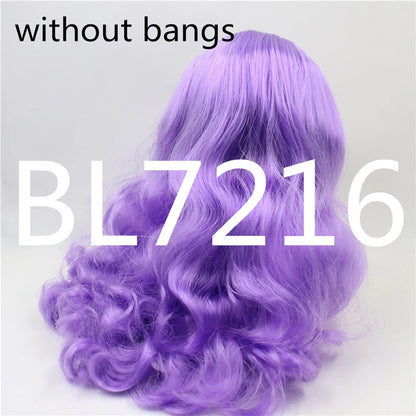DBS blyth doll icy rbl scalp and dome wavy hair wig for DIY custom green hair purple hair blonde hair anime toy