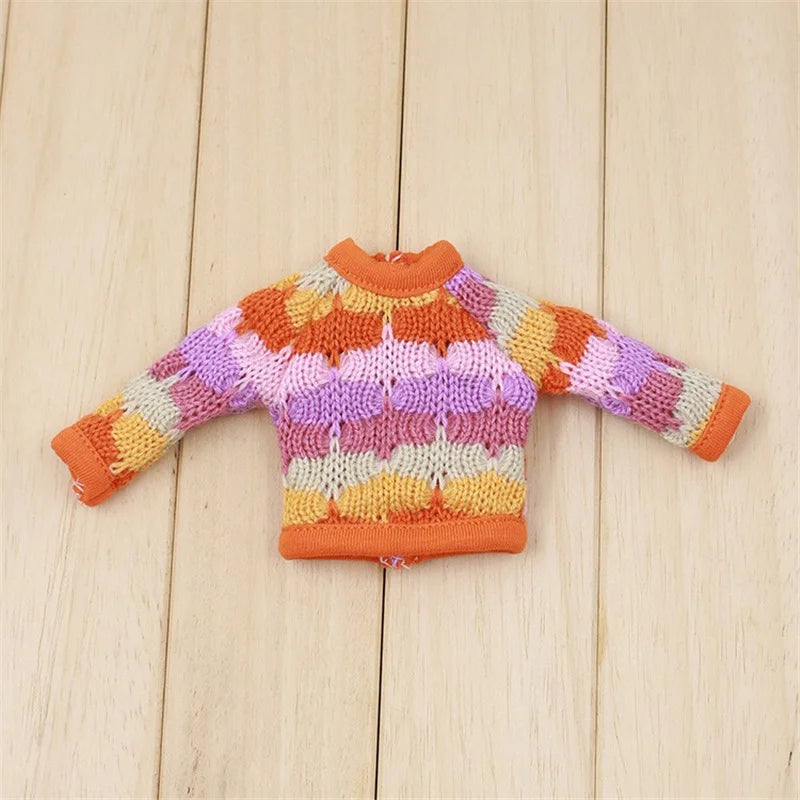 ICY DBS Blyth doll Colorful Sweater Toy Clothes Anime Outfits