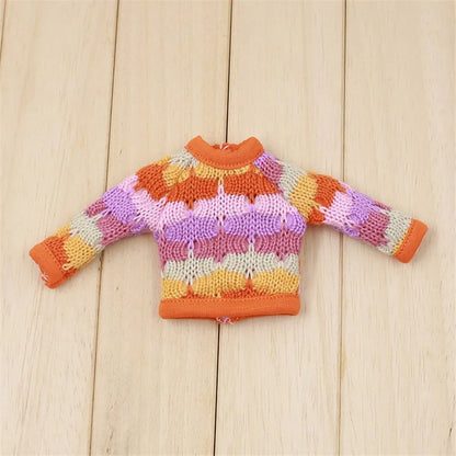 ICY DBS Blyth doll Colorful Sweater Toy Clothes Anime Outfits