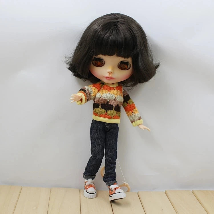 ICY DBS Blyth doll Colorful Sweater Toy Clothes Anime Outfits