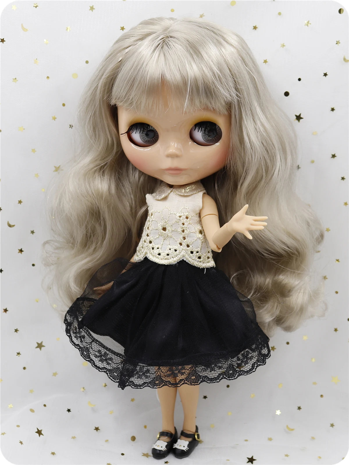 ICY DBS Blyth doll 1/6 bjd 30cm toy tan skin joint body shiny face with clothes shoes anime