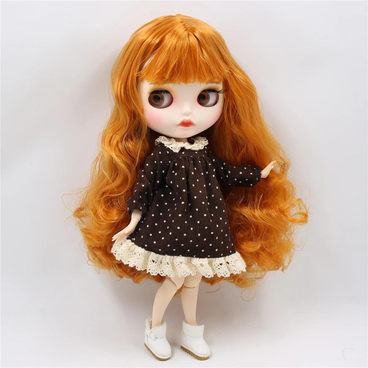 ICY DBS Blyth Doll bjd joint body orange hair matte face 1/6 toy BL0145 30cm girl gift anime