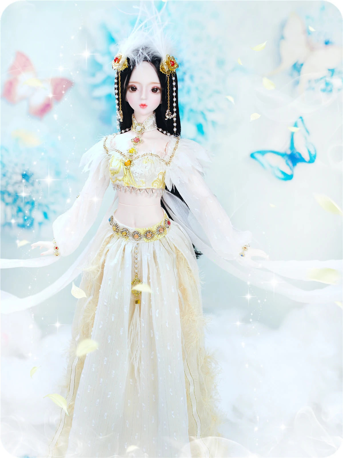 DBS 1/3 BJD Dream Fairy Doll  toy mechanical joint Body chinese style Collection doll including suit shoes makeup 60cm SD
