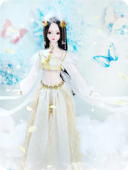 DBS 1/3 BJD Dream Fairy Doll  toy mechanical joint Body chinese style Collection doll including suit shoes makeup 60cm SD