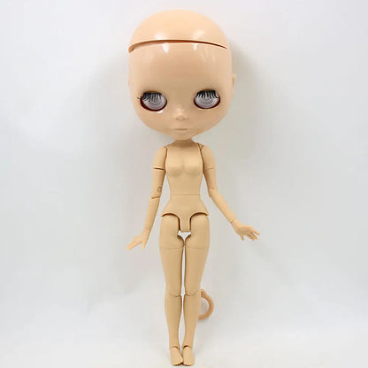 DBS blyth doll joint body bjd toy without makeup shiny face for cutom doll DIY anime girls
