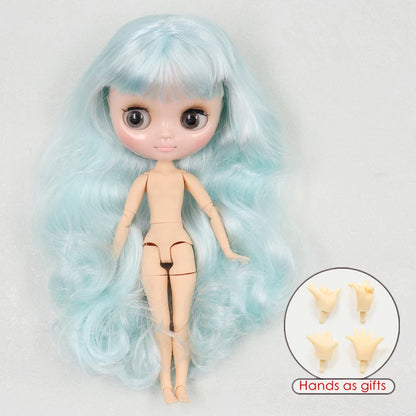 ICY DBS blyth middie doll 1/8 BJD shiny face long hair joint body 20cm toy girls gift