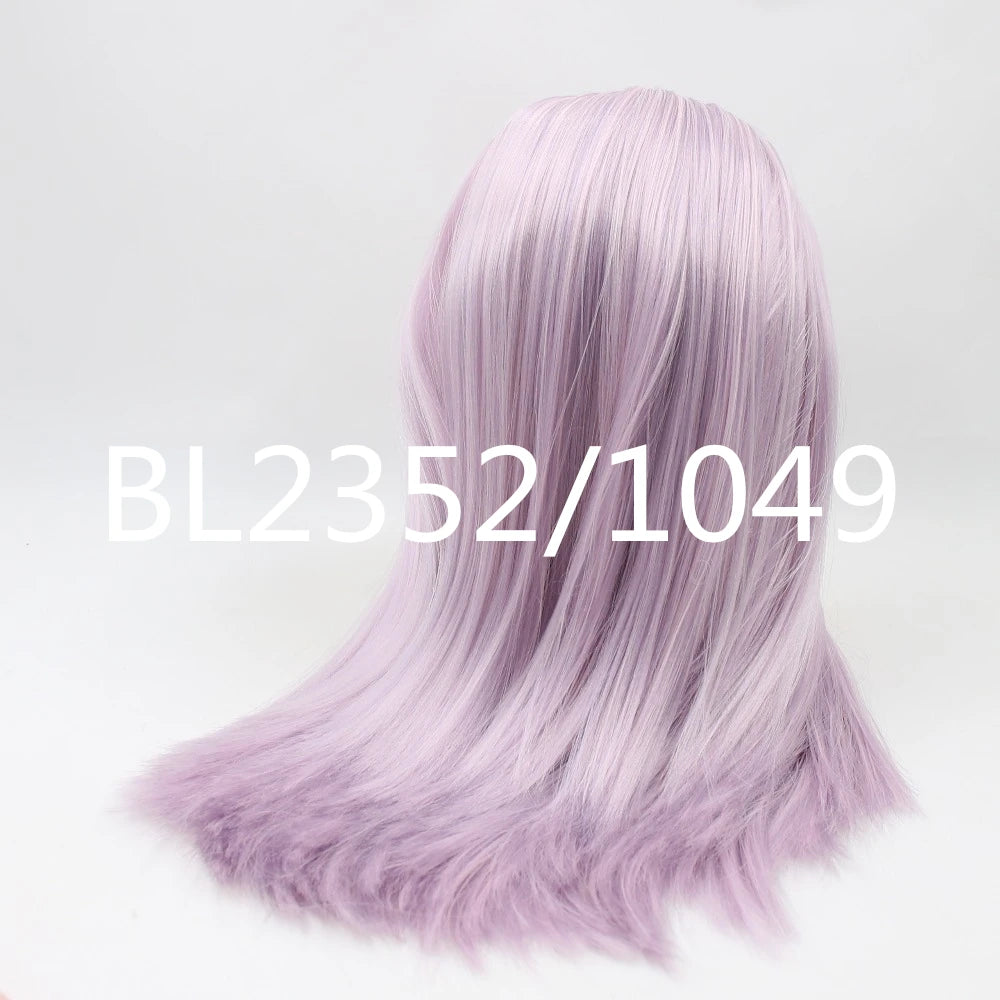 DBS blyth doll icy TOY RBL scalp dome wig hair for DIY doll custom toy blue hair grey hair pink hair anime