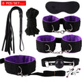 Exotic Accessories Nylon Sex Bondage Set Sexy Lingerie Handcuffs Whip Rope Anal Vibrator Adult Sex Toy for Couples