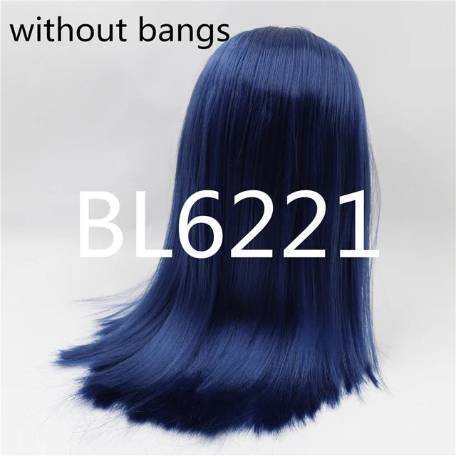 DBS blyth doll icy wig only rbl scalp and dome straight hair for DIY custom doll anime toy white skin tan skin dark skin