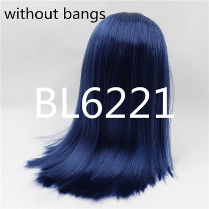 DBS blyth doll icy wig only rbl scalp and dome straight hair for DIY custom doll anime toy white skin tan skin dark skin