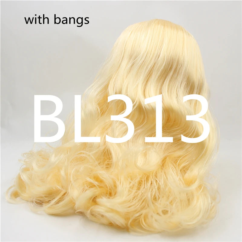 ICY DBS blyth doll rbl scalp and dome wavy hair multi-color wig for custom doll anime toy white skin mix hair