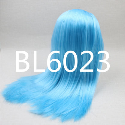 DBS blyth doll icy doll RBL wig only rbl scalp and dome straight hair for DIY custom anime blue hair purple hair black hair