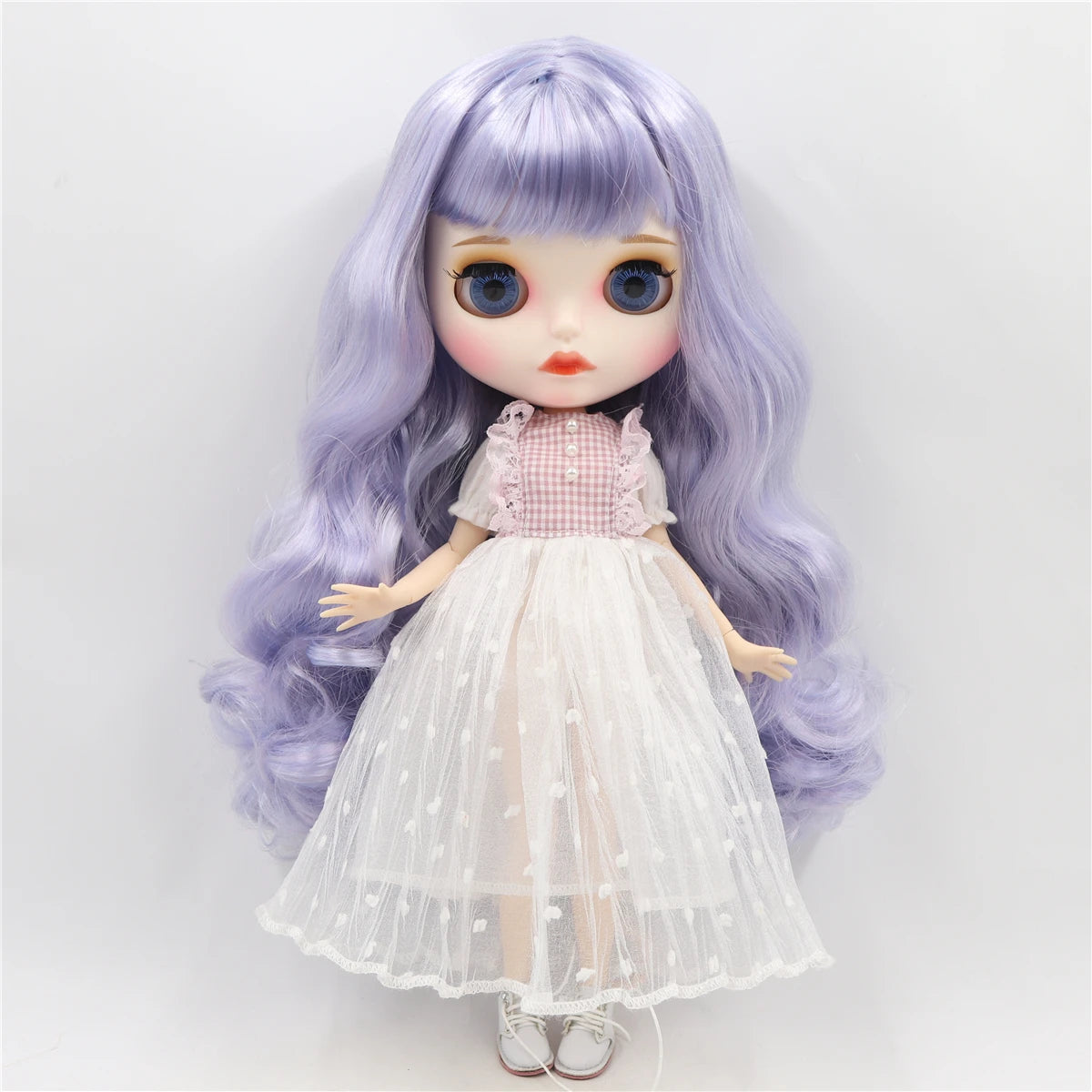 ICY DBS Blyth Doll 1/6 bjd blue mix violet hair joint body matte face 30cm nude doll toy anime girls gift