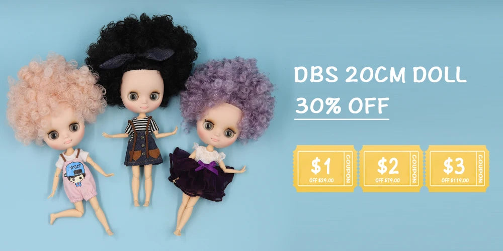 DBS blyth middie doll 1/8 bjd 20cm matte face joint body cute toy anime girls gift