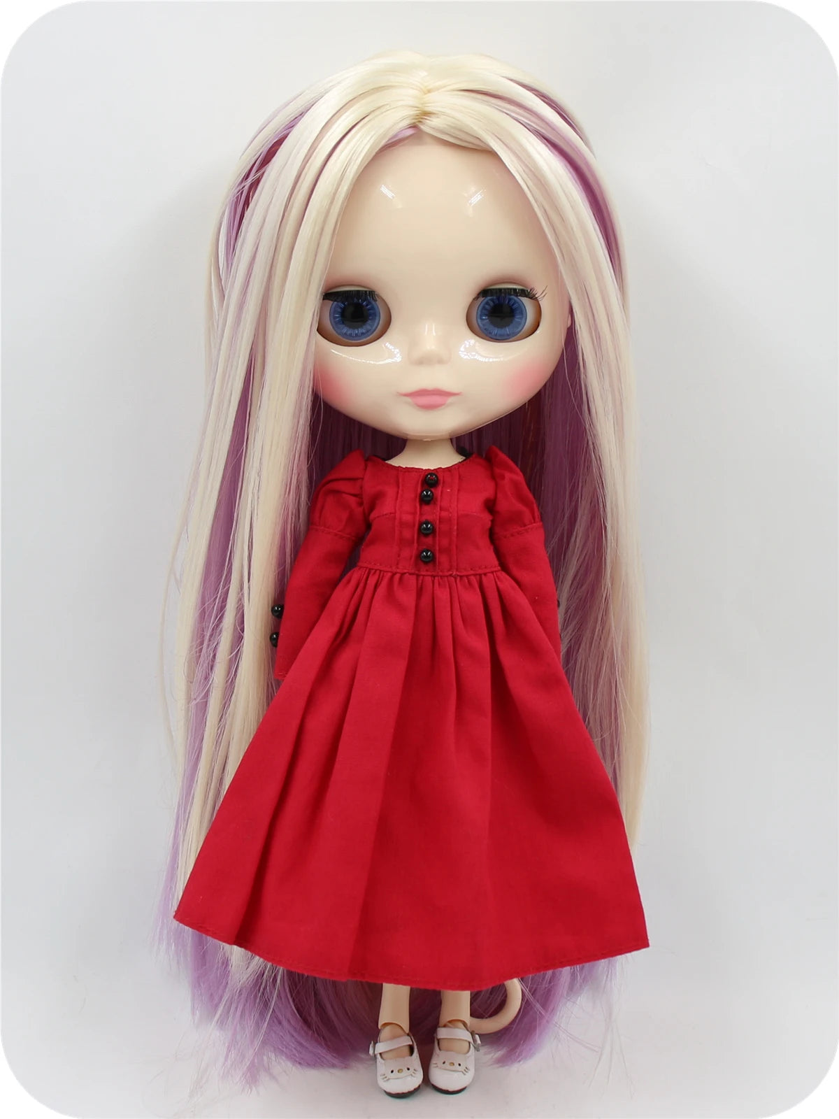 ICY DBS Blyth Doll toy 30cm bjd white skin joint body shiny face random eyes colors