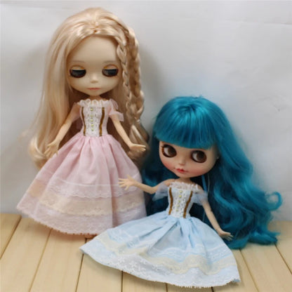 ICY DBS Blyth doll licca toy clothes lace wedding dress rabbit headdress anime bunny suit girls gift