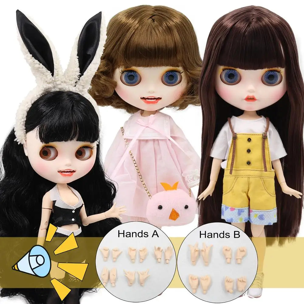 ICY DBS Blyth Doll 1/6 bjd joint body matte face ob24 toy custom gift hands 30cm anime girls
