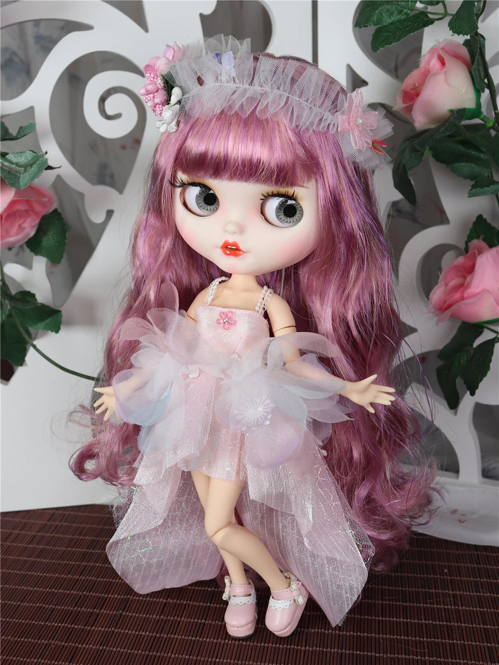 ICY DBS Blyth doll outfits mermaid suit flower dress elegant cheongsam clothes for joint doll toy