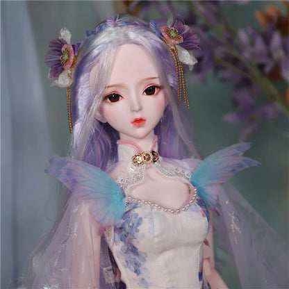 DBS 1/3 BJD Dream Fairy Doll  toy mechanical joint Body chinese style Collection doll including suit shoes makeup 60cm SD