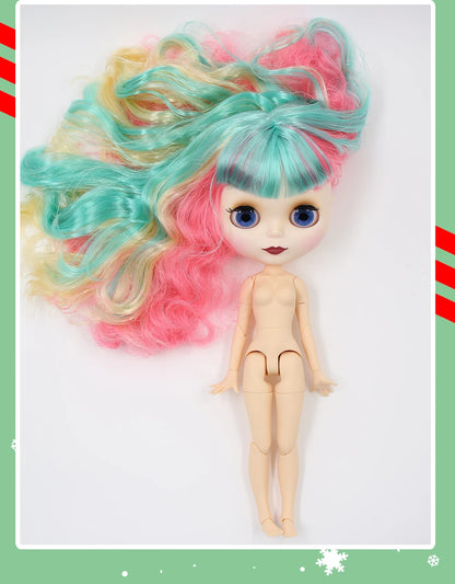 ICY DBS Blyth Doll 1/6 BJD Joint Body White Skin Tan Skin Dark Skin Matte Face Nude Doll 30cm Anime Toy Girls Gift