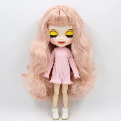 DBS blyth doll icy joint body colorful outfit winter dress toy, only dress no doll