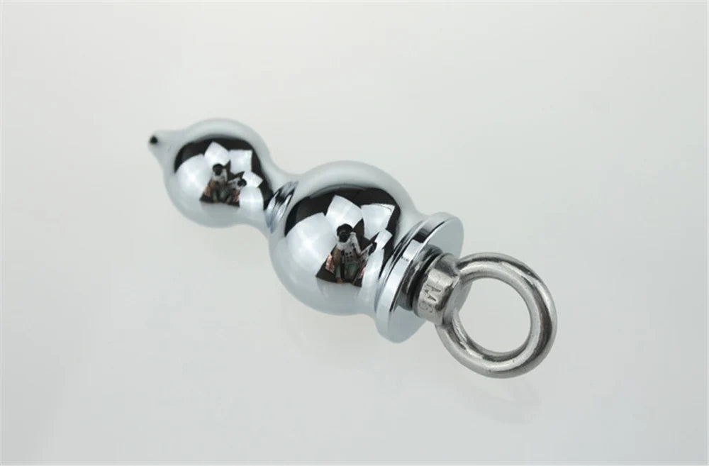 MwOiiOwM Metal Anal Beads Butt Stimulation Prostate Massager Stainless Steel Anus Plug Erotic Sex Toy for Women Men