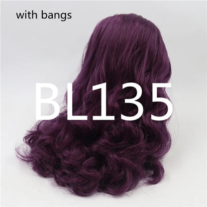 ICY DBS blyth doll rbl scalp and dome wavy hair multi-color wig for custom doll anime toy white skin mix hair